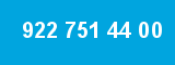 922 751 44 00 922 751 44 00